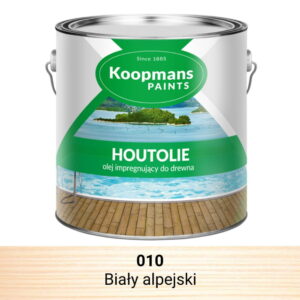 Olej do drewna HOUTOLIE 010 Biały Alpejski 5L KOOPMANS