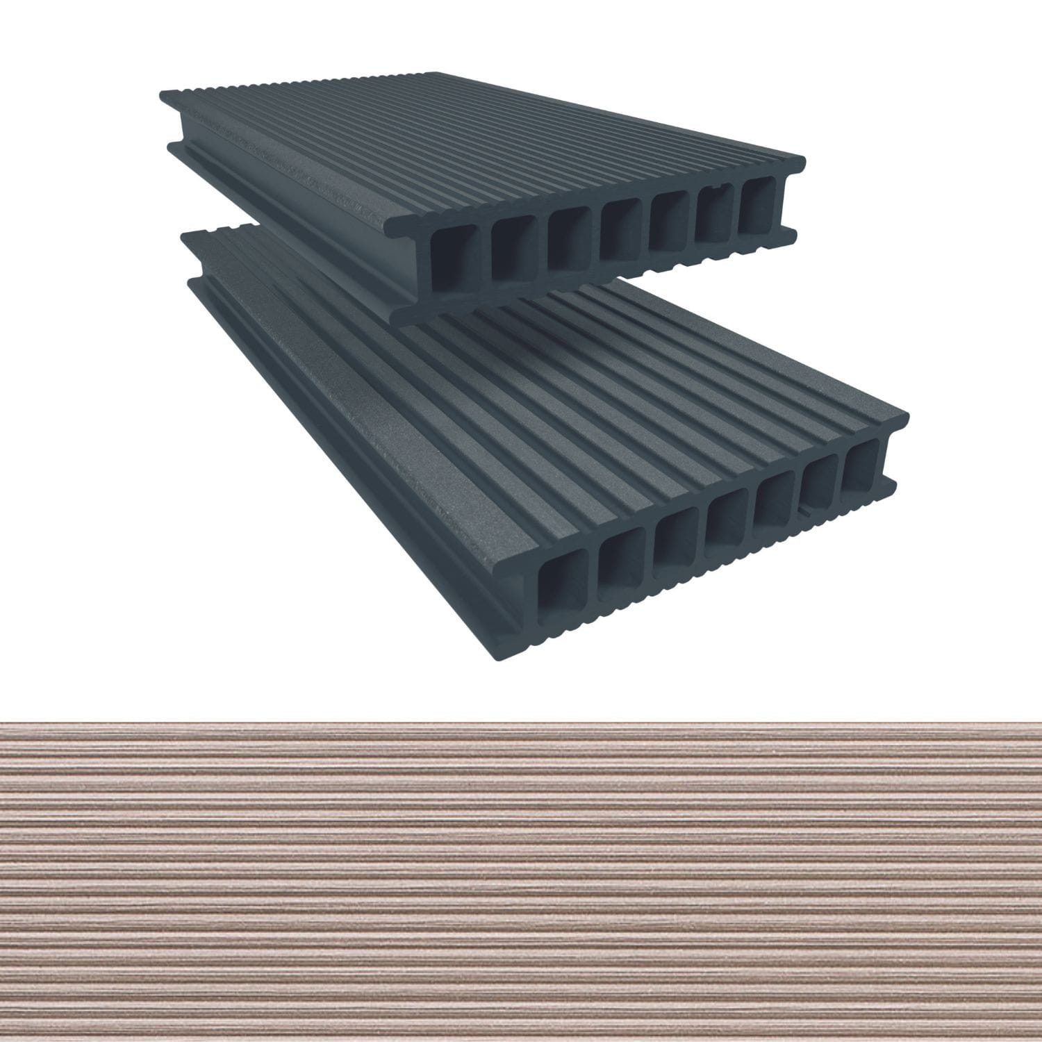 Deska tarasowa TWINSON kompozytowa 28x140 (6m) KORZENNY BRĄZ 504 - ESSENTIAL TERRACE