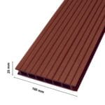 Deska tarasowa kompozytowa 25x160mm komorowa CIEMNY BRĄZ Gamrat WPC
