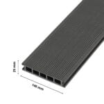 Deska tarasowa kompozytowa 25x140mm komorowa GRAFIT Gamrat ECO