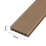 Deska tarasowa kompozytowa 25x140mm komorowa ORZECH Gamrat ECO