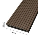 Deska tarasowa kompozytowa 25x160mm komorowa JASNY BRĄZ Gamrat WPC